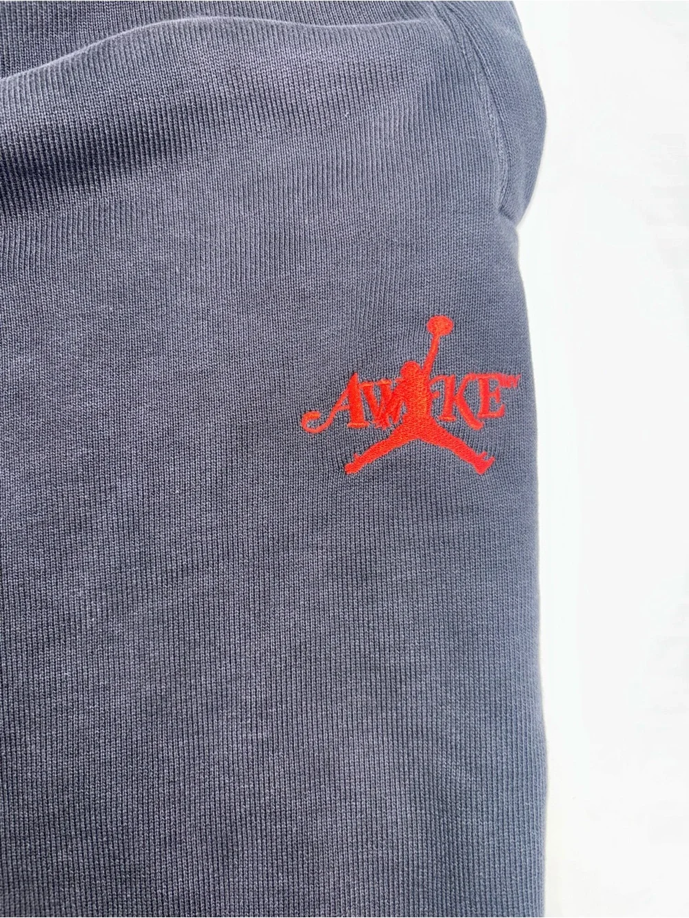 Air Jordan X Awake fleece Sweatpants 'Black red Medium!!
